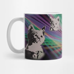 Cat on We Have Lasers Mug